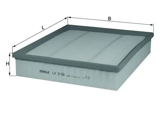 Filtre à air MAHLE ORIGINAL