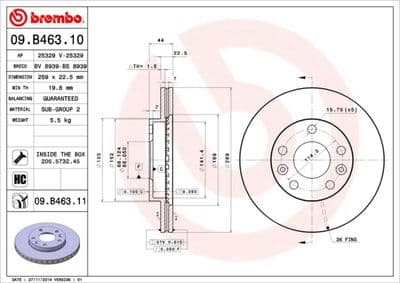 Disque de frein PRIME LINE - UV Coated