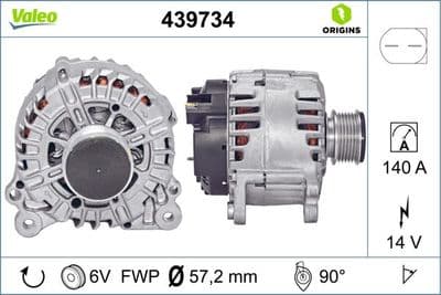 Alternateur VALEO ORIGINS TECHNOLOGIE D'ORIGINE