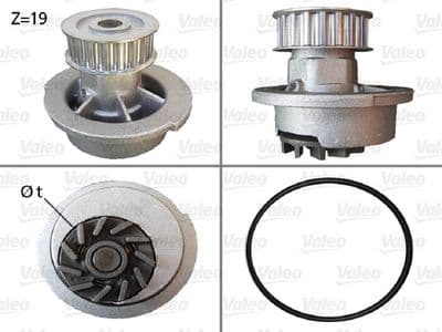 Pompe à eau, refroidissement du moteur