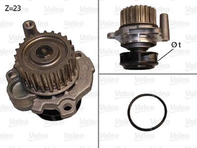 Pompe à eau, refroidissement du moteur
