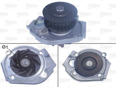 Pompe à eau, refroidissement du moteur