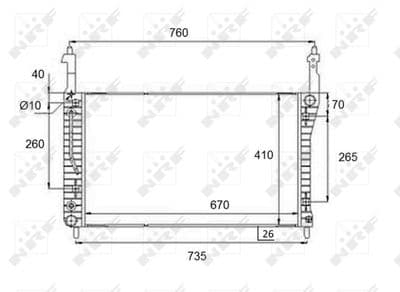 Radiateur, refroidissement du moteur
