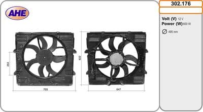 Ventilateur, refroidissement du moteur