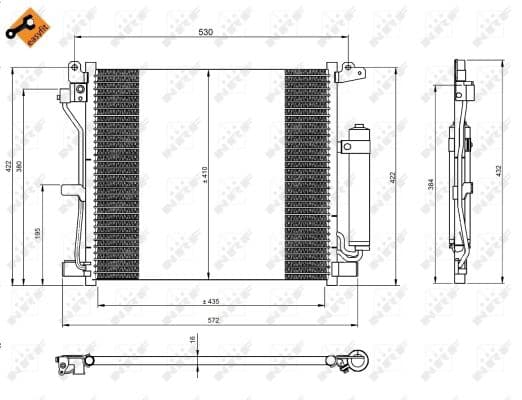 Condenseur / Radiateur de climatisation