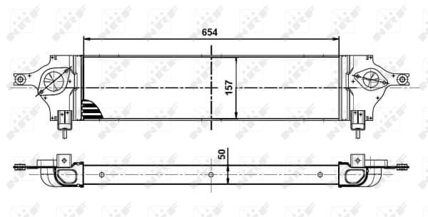 Intercooler radiateur de turbo