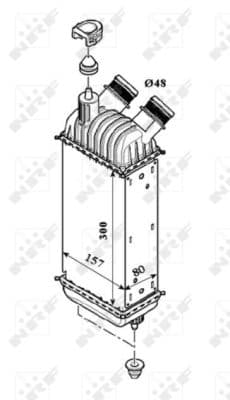 Intercooler radiateur de turbo