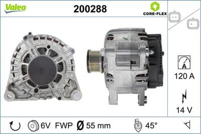 Alternateur VALEO CORE-FLEX