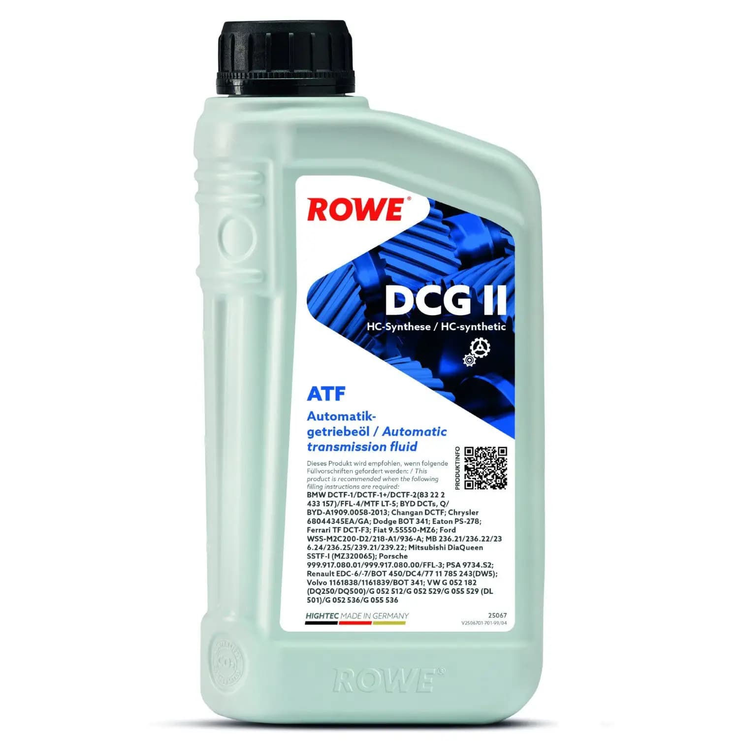 Huile, boîte de vitesses à double embrayage (DSG) ROWE