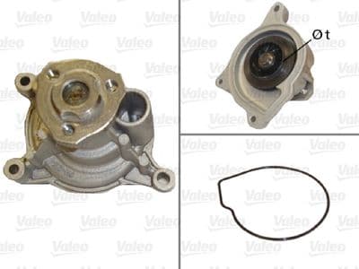 Pompe à eau, refroidissement du moteur