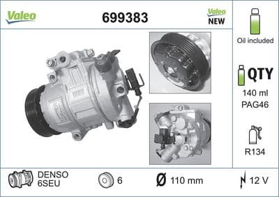 Compresseur, climatisation VALEO CORE-FLEX
