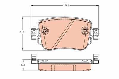 Kit de plaquettes de frein, frein à disque COTEC