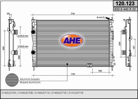 Radiateur, refroidissement du moteur